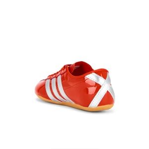 New In Box Adidas Patent Tokyo Sneakers with Silver Stripes